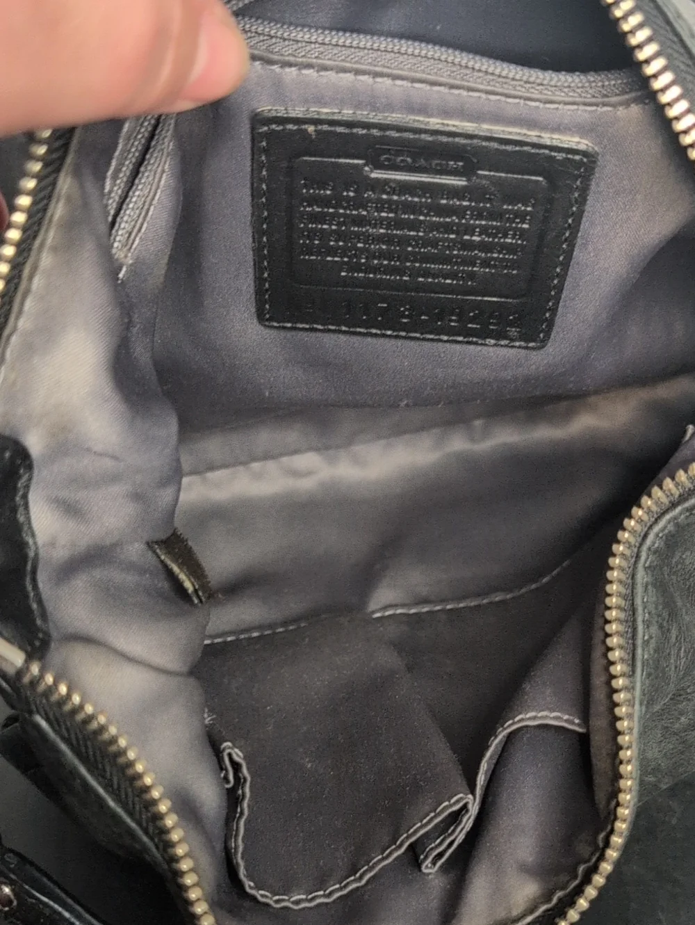 Coach Hobo 19292 Kirstin Black Leather Shoulder Bag With Long Strap